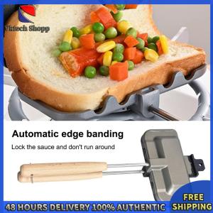 Vktech Egg and Bacon Rectangular Baking Pan Non-Stick Coating Easy to Use Kitchen Bakeware for Breakfast