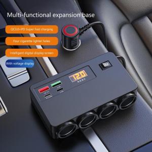 12V 24V Power Adapter Digital Current Voltage Screen Multiple Device Charging Overload Prevention Automotive Electronics