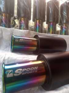 Knalpot mobil racing spoon sport honda toyota daihatsu mitsubishi knalpot mobil suara bass