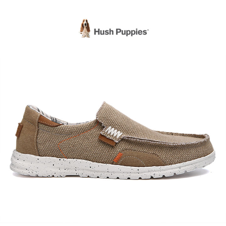 Hush Puppies Men's Shoes Nicholas Slip On Breathable Canvas Loafers-HP ...