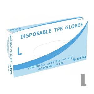 【100Pcs】Boxed Thickened TPE Disposable Gloves Food Grade Glove