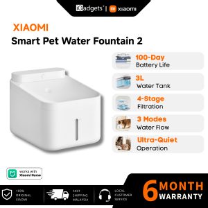 Mijia  mart Pet Fountain 2 Quadruple Fine Filtration Pet Drinking Fountain Waterproof | MJCWYSJ03