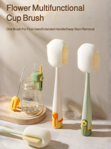 Multifunctional long handle one brush cleaner fiveinone for allround cleaning tools/Insulated cup brush multifunctional long handle cup lid brush fiveinone ultraportable