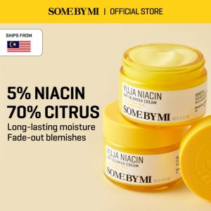 SOME BY MI YUJA NIACIN ANTI BLEMISH CREAM Yuja Niacin Brightening Gel Cream Fade Blemish Post‑Acne Mark Hydrating Facial Moisturizer 60ml