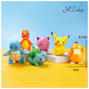 | Cake Decoration | Pokemon Pikachu Toy Figurine Kids Birthday Cake Topper 可爱卡通宠物小精灵皮卡丘玩具儿童生日蛋糕装饰摆件