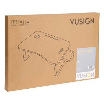 Vusign Folding Table / Meja Belajar Laptop Lipat Warna-Warni Dengan Cup Holder d