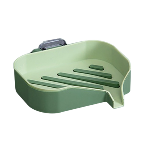 Creative Punch-free Soap Box Wall-mounted Drain Soap Tray Dish Toiletries Organizer Storage Sponge Holder Bathroom Kitchen Storage Container