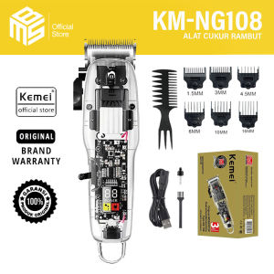 Kemei KM-NG108 / Alat Cukur Rambut Transparan LCD Display Ori KM NG108