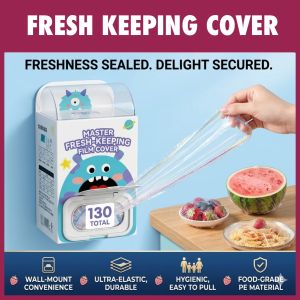 Nicedeal 130pcs Plastic Cover - Household Leftover Food Fridge Bowl Elastic Freshness Cover