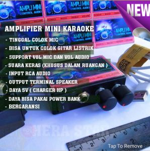 Power Amplifier Karaoke support gitar listrik / Mic Karaoke Super Jernih
