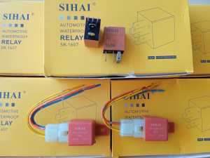 rơ le 4 chân kèm rắc cao cấp sihai 12v 24v - 40a chân song song