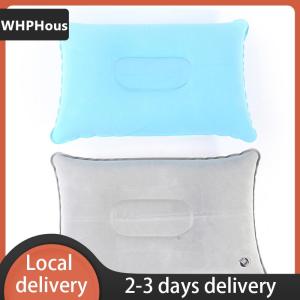 [COD] WHPHous Ship within 24 hours Inflatable Air Pillow Bed Sleeping Camping Pillow PVC Nylon Neck Pillow