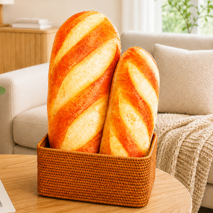 Lifelike French Bread Plush Pillow Stuffed Printing Images Food Plushie Peluche Party Prop Decor Sleeping Companion Man Gift h260820
