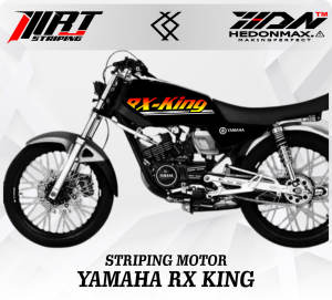 Striping RX KING - Stiker Transparan RXKING Simpel Elegant (Sudah Terpotong)