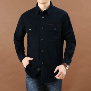 Radix.Cloth - Kemeja Lapangan Pria / Kemeja Outdoor Tangan Panjang / Kemeja Taktikal Bahan Kanvas