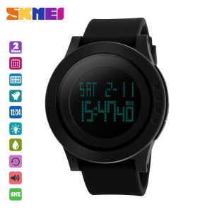 SKMEI 1193 Chuông Báo Giờ Thể Thao Silicon Giờ Kép Đồng Hồ Có Dây Đeo Cho Nam Báo Thức Hàng Ngày Đồng Hồ Bấm Giờ Nhắc Nhở Hẹn Giờ Lịch Đếm Ngược 50M Đèn Nền Chống Nước