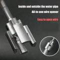 Integrated Internal and External Thread Pipe Threading Tool for 1/2-inch 3/4 PPR Pipes, with Taps and Dies for Thread Cutting Steel. 