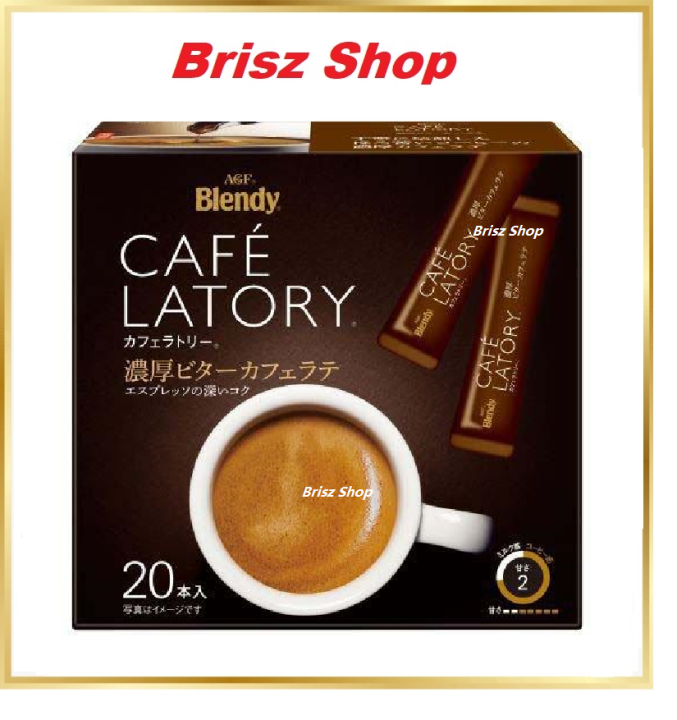 AGF Blendy CAFE LATORY Rich Bitter Cafe latte 20 sticks Japan coffee ...