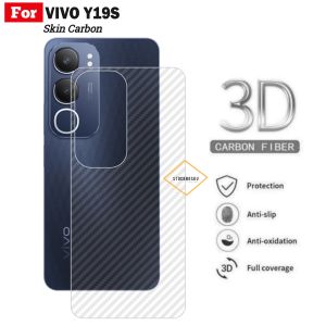 Skin Carbon Vivo Y19s Garskin Anti Jamur Pelindung Belakang