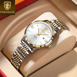 POEDAGAR women casual watches sale original waterproof elegant fashion stainless steel calendar roman dial quartz watch