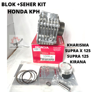 BLOK + SEHER KIT HONDA KPH KUALITAS ORIGINAL KHARISMA SUPRA 125 KARINA