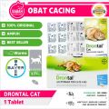 DRONTAL CAT Asli Original Obat Cacing Kucing Anak Kitten Ampuh Murah Tablet Ori Stop Worm Untuk Cats Dewasa Kiten Cacingan Bukan Cair. 