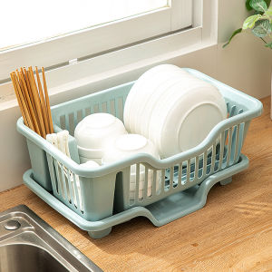 Dish Rack Load-bearing Without Worry Easy to Store Drainer Dish Rack Stable Zoned Storage Easy to Clean