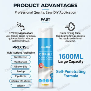 Waterproof Leak Repair Spray Waterproof Sealant Spray Instant Stop Leaks Seal Crack Roof Pipe Repair Spray