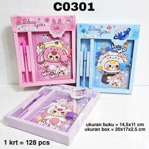 SOS Diary Kunci + Pen 64K/Buku Kenangan/Buku Catatan
