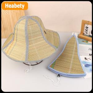 【2-3 ngày giao hàng】 Trung Quốc Tre Mây Mũ Retro Handmade Dệt Rơm Hat Du Lịch Mưa Đạo Cụ Khiêu Vũ Hình Nón Câu Cá Che Nắng Ngư Dân Hat