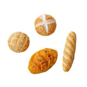 4Pcs 1/12 Scale Miniature Bread Models Resin Craft For Dollhouses Bakery Decoration Collection