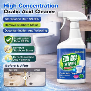 Concentrated Oxalic Acid Toilet Cleaner Strong Urine Alkalinity Dissolver De-yellowing Toilet Stain Removal Bathroom Glaze Cleaner