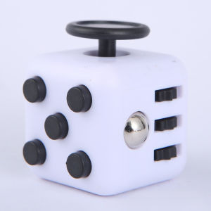 Six-Sided Stress Relief Toy Dice Fidget Cube Sensory Spinner Focus Toy Desk Fidget Gadget Handheld Sensory Dice For Adults Kids Office School Travel Daily Use Toy