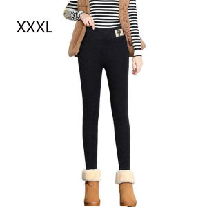 Gljods quần lông cừu len chất lượng cao eo cao legging nữ Cashmere Quần Legging dày mùa đông quần giữ ấm