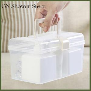 GNStore[COD] กล่องเก็บหน้ากากพร้อมหูหิ้วกล่องเก็บของที่เก็บของจิปาถะกันฝุ่นกันน้ำได้