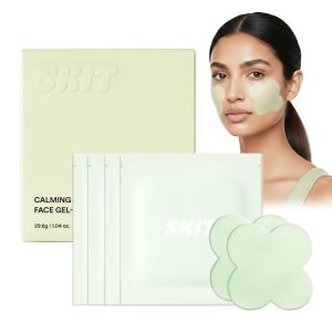 Miếng dán gel làm dịu và phục hồi da mặt Skit Mặt nạ Azulene & Cica Clover giúp làm dịu mẩn đỏ tức thì và mang lại cảm giác thoải mái cho vùng lỗ chân lông hỗ trợ hàng rào bảo vệ da K-Beauty 4 bộ (8 miếng dán)