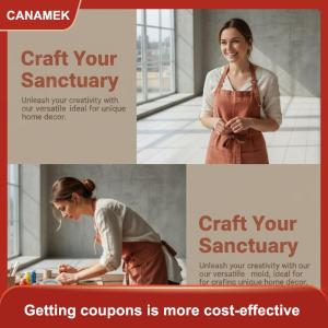 【CANAMEK】 3D mô hình kim cương Silicone khuôn cho Tự làm nến Jar Bình trồng làm Flex bền Kit cho Handmade nhựa thủ công mỹ nghệ thuật