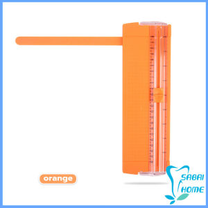 ที่ตัดกระดาษขนาดเล็ก เครื่องตัดกระดาษแบบรูด พร้อมใบมีดและมีเส้นวัดกระดาษใช้ความหนาไม่เกิด 400 แกรม  paper cutter