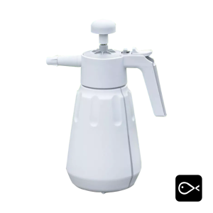 Blue Fish Pump Pressure Water Sprayer  1.5L Capacity Auto Spouting 2.2bar Adjustable Nozzle Durable HDPE