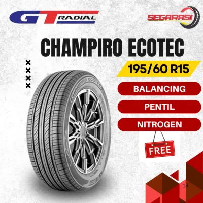 GT Radial Champiro Ecotec 195/60 R15 Ban Mobil GT Radial Ring 15