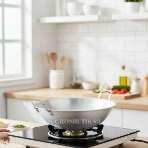 Wajan penggorengan no 14 cekung anti lengket bahan tebal