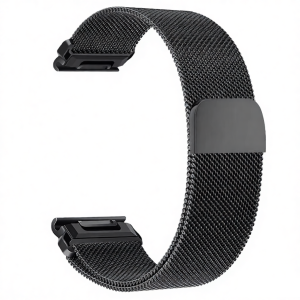 Zenia 20mm Premium Milanese Stainless steel Quick fit Watch Strap for Garmin Fenix 8-43mm AMOLED 7S 6S 5S Plus Pro Sapphire Solar Epix Pro (Gen 2) 42mm Approach S70 Descent Mk3 Mk3i 43mm Mk2S Instinct 2S E 40mm Camo Surf Standard Sport Watch Accessories