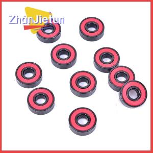 zhanjietun 10Pcs set 608 2RS Bearing Deep Groove Steel Sealed Ball Bearings 608RS 608-2RS