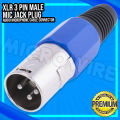 XLR 3 Pin Male MIC Jack Plug Audio Microphone Cable Connector. 