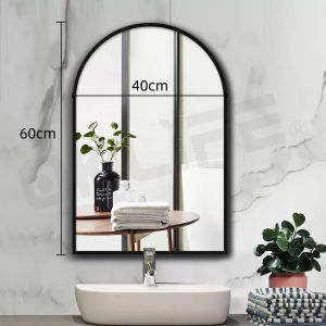 [OKLIFE. ]Wall Bathroom Mirror Arch Makeup Mirror Dressing Mirror Nordic Bathroom Mirror Hanging