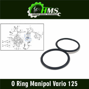 O Ring Manipol Vario 125 (Harga Per Set Isi 2) - Oring Karet Seal Sil Siel Intake Manipul Manifold