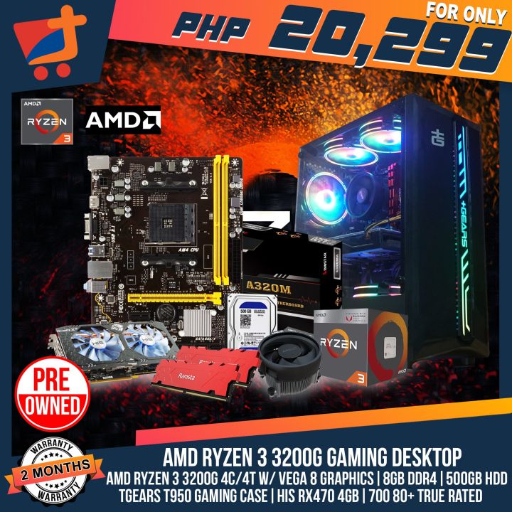 Computer Biostar A320mh Ryzen 3200g PC GAMER AMD RYZEN 3200G