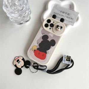 Jendela Geser Kartun Casing Ponsel Dilengkapi Dengan Tali tangan