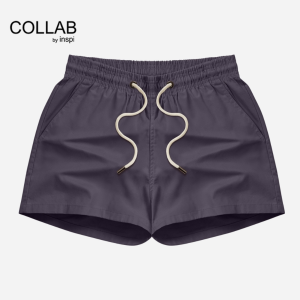 Collab By Inspi Twill Shorts for Woman and Men w/ Side Pockets Drawstring Korean Formal Casual Short for Women Beach Plain Outfit