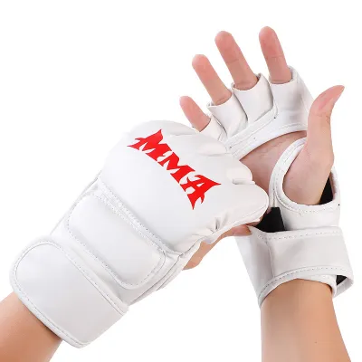 2pcs Kickboxing Gloves Boxing Gloves for Adult Original Half Finger UFC MMA Sport Gloves MMA Grappling Gloves Training Sanda Sandbag Gloves Professional Boxing Gloves